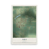 Map of Iuka, Illinois, 12 x 18 inch unframed archival matte print