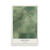 Map of Junction, Illinois, 12 x 18 inch unframed archival matte print