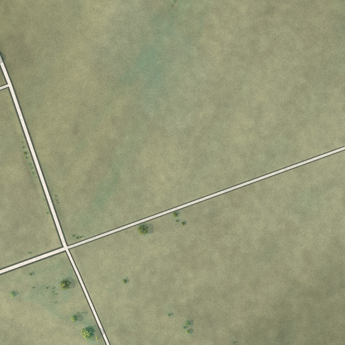 Second close-up of the map of Kaskaskia, Illinois print showing more streets and buildings