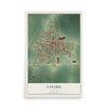 Map of Lanark, Illinois, 12 x 18 inch unframed archival matte print