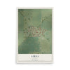 Map of Lerna, Illinois, 12 x 18 inch unframed archival matte print