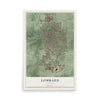 Map of Lombard, Illinois, 12 x 18 inch unframed archival matte print