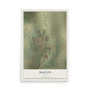 Map of Macon, Illinois, 12 x 18 inch unframed archival matte print