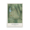 Map of Matherville, Illinois, 12 x 18 inch unframed archival matte print