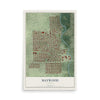 Map of Maywood, Illinois, 12 x 18 inch unframed archival matte print