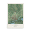 Map of Morris, Illinois, 12 x 18 inch unframed archival matte print