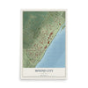Map of Mound City, Illinois, 12 x 18 inch unframed archival matte print
