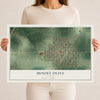 Map of Mount Olive, Illinois, 12 x 18 inch unframed archival matte print