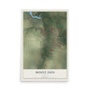 Map of Mount Zion, Illinois, 12 x 18 inch unframed archival matte print