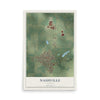Map of Nashville, Illinois, 12 x 18 inch unframed archival matte print
