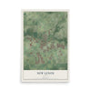 Map of New Lenox, Illinois, 12 x 18 inch unframed archival matte print