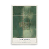 Map of New Minden, Illinois, 12 x 18 inch unframed archival matte print