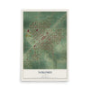 Map of Nokomis, Illinois, 12 x 18 inch unframed archival matte print