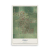Map of Philo, Illinois, 12 x 18 inch unframed archival matte print