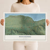 Map of Pontoosuc, Illinois, 12 x 18 inch unframed archival matte print