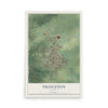 Map of Princeton, Illinois, 12 x 18 inch unframed archival matte print
