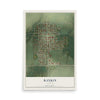Map of Rankin, Illinois, 12 x 18 inch unframed archival matte print