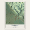 Rockport, Illinois map print, the full design