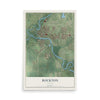 Map of Rockton, Illinois, 12 x 18 inch unframed archival matte print