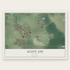 Scott AFB, Illinois map print, the full design