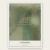 Triumph, Illinois map print, the full design