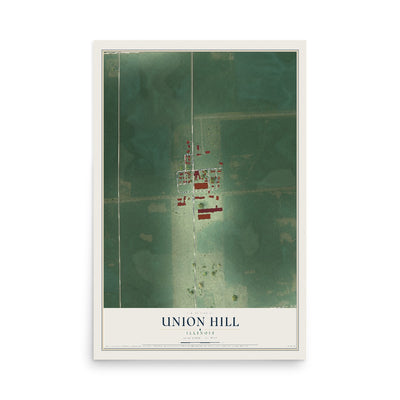 Map of Union Hill, Illinois, 12 x 18 inch unframed archival matte print