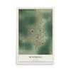 Map of Wyoming, Illinois, 12 x 18 inch unframed archival matte print