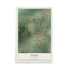 Map of Xenia, Illinois, 12 x 18 inch unframed archival matte print