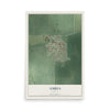 Map of Ambia, Indiana, 12 x 18 inch unframed archival matte print