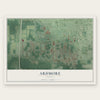 Ardmore, Indiana map print, the full design