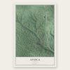 Avoca, Indiana map print, the full design