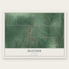 Blocher, Indiana map print, the full design