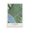 Map of Brooksburg, Indiana, 12 x 18 inch unframed archival matte print