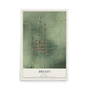 Map of Bryant, Indiana, 12 x 18 inch unframed archival matte print