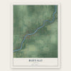 Buffalo, Indiana map print, the full design