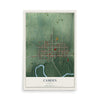 Map of Camden, Indiana, 12 x 18 inch unframed archival matte print