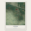 Coesse, Indiana map print, the full design