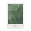 Map of Crane, Indiana, 12 x 18 inch unframed archival matte print