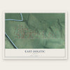 East Oolitic, Indiana map print, the full design