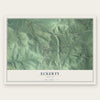Eckerty, Indiana map print, the full design