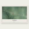 Elrod, Indiana map print, the full design