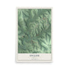 Map of English, Indiana, 12 x 18 inch unframed archival matte print