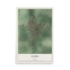 Map of Flora, Indiana, 12 x 18 inch unframed archival matte print