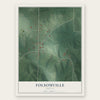 Folsomville, Indiana map print, the full design