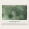 Fountaintown, Indiana map print, the full design