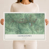 Map of Georgetown, Indiana, 12 x 18 inch unframed archival matte print