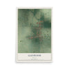 Map of Glenwood, Indiana, 12 x 18 inch unframed archival matte print