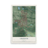 Map of Griffith, Indiana, 12 x 18 inch unframed archival matte print