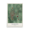Map of Hagerstown, Indiana, 12 x 18 inch unframed archival matte print