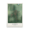 Map of Harmony, Indiana, 12 x 18 inch unframed archival matte print